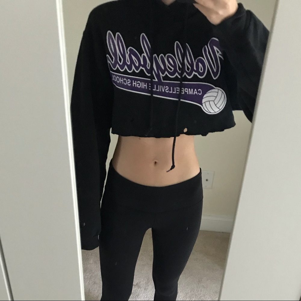 Cropped vintage hoodie